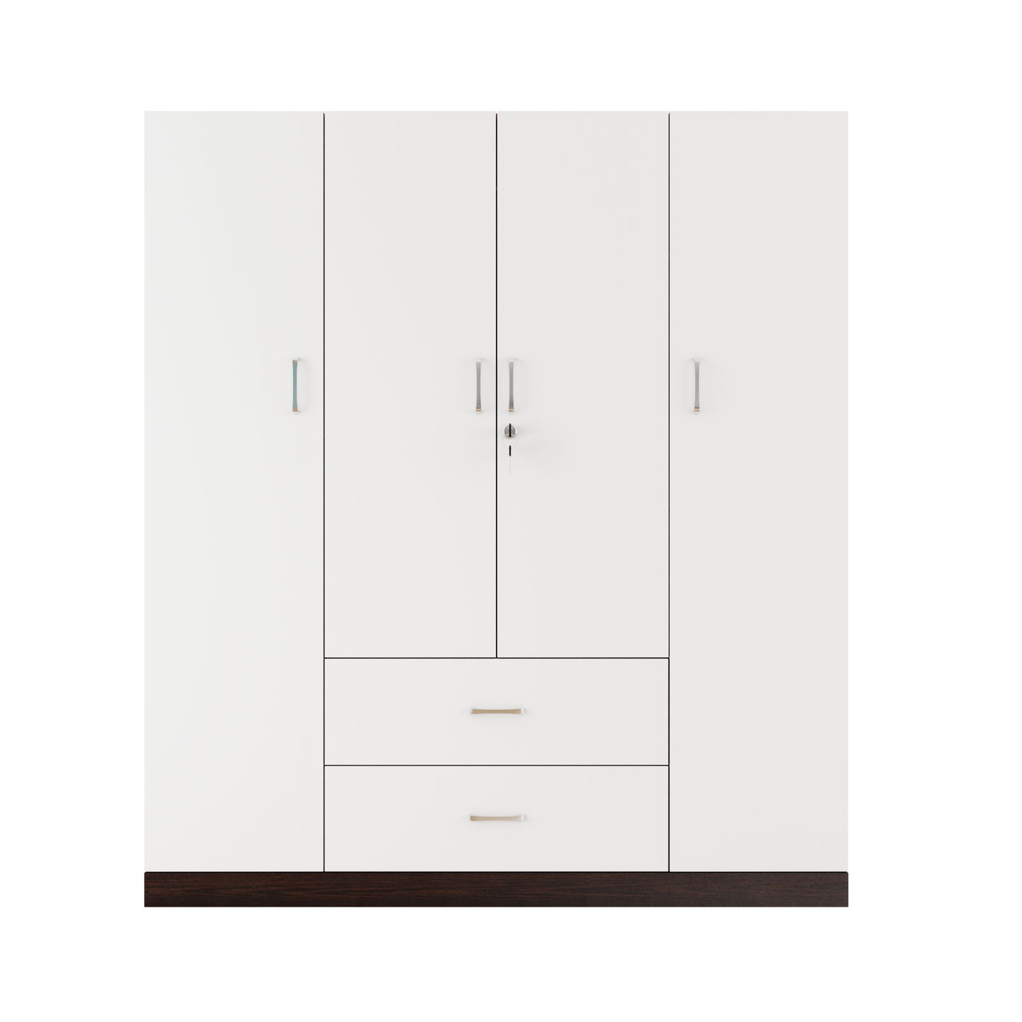 AVIRA |Wardrobe, Hinged | 4 Door, 2 Drawer & Dual Color Wardrobes VIKI FURNITURE   