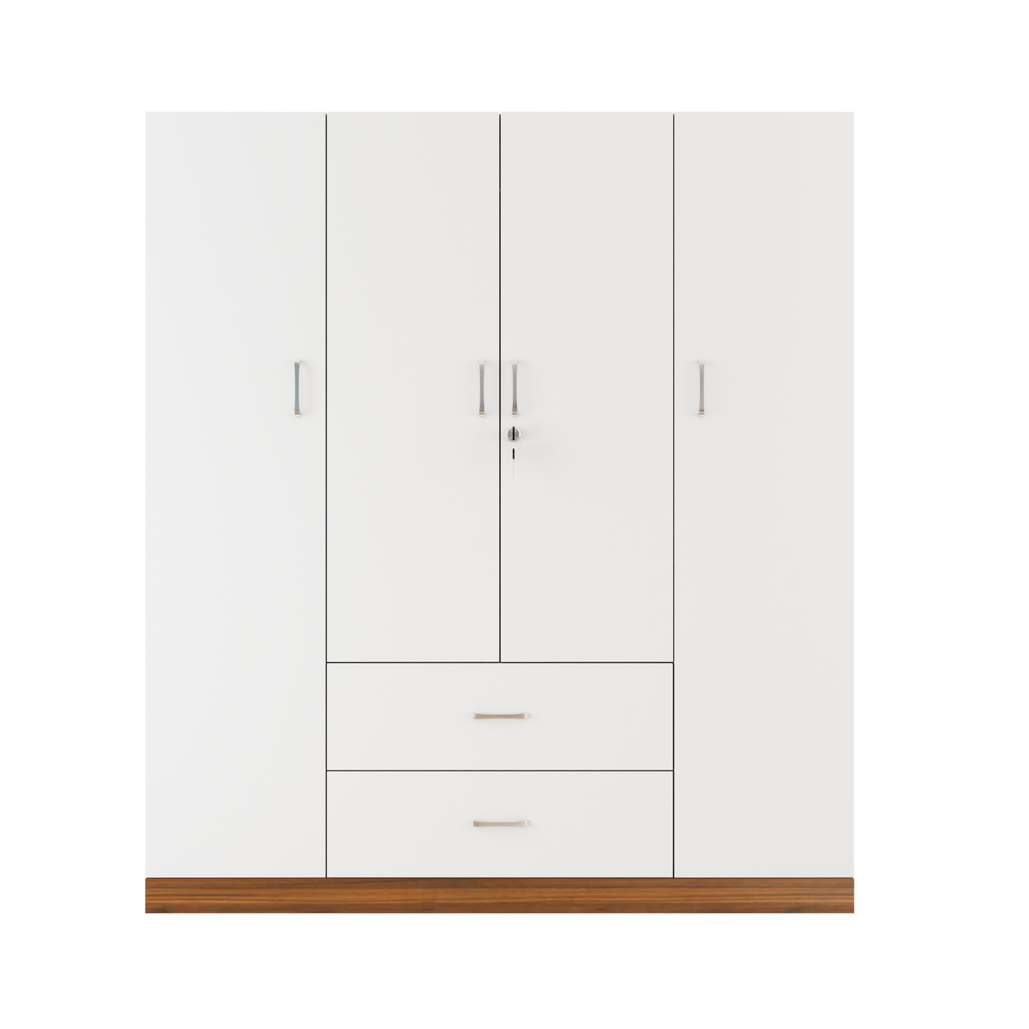 AVIRA |Wardrobe, Hinged | 4 Door, 2 Drawer & Dual Color Wardrobes VIKI FURNITURE   