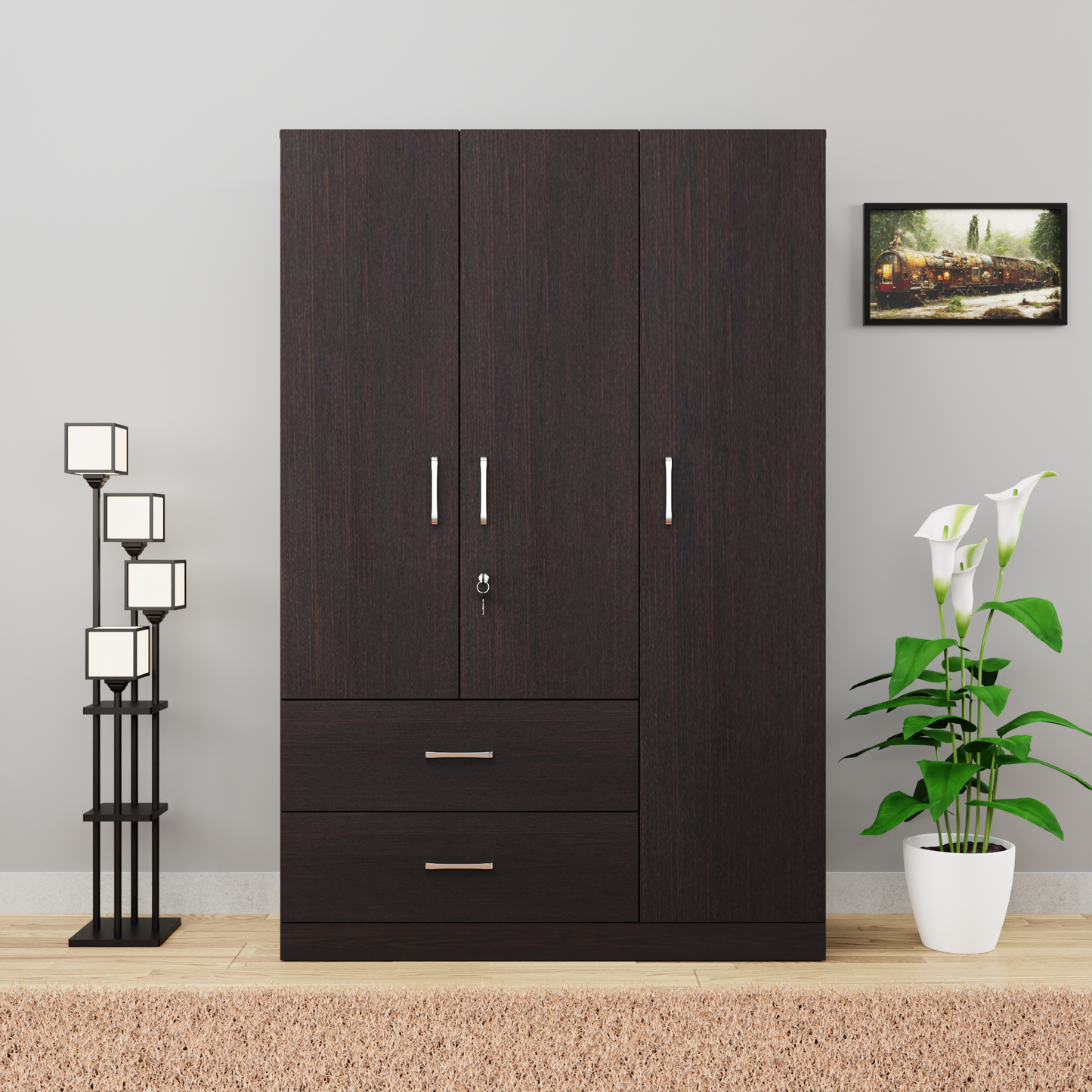 AVIRA | Wardrobe , Hinged | 3 Door, 2 Drawer Wardrobes VIKI FURNITURE