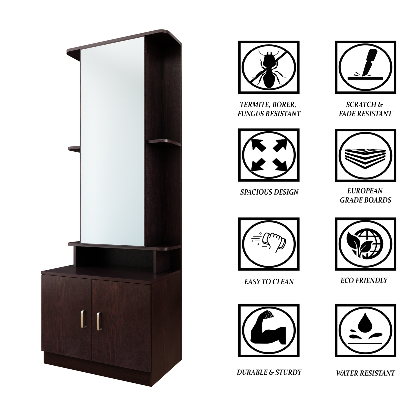TV Unit | 1 Drawer, Shelf, Open Shelves & Extension | Dual Color TV & Entertainment Unit VIKI FURNITURE