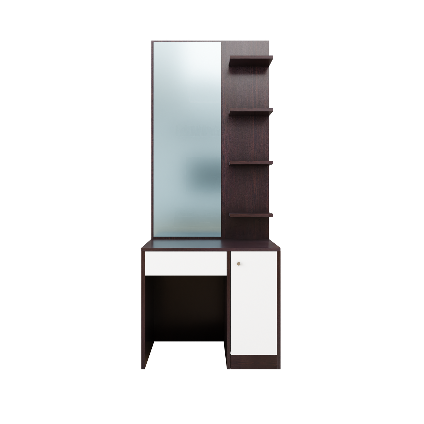 Dressing Table with Mirror Door | Door, Drawer & Open Shelves | Multi Color Dressing Table VIKI FURNITURE