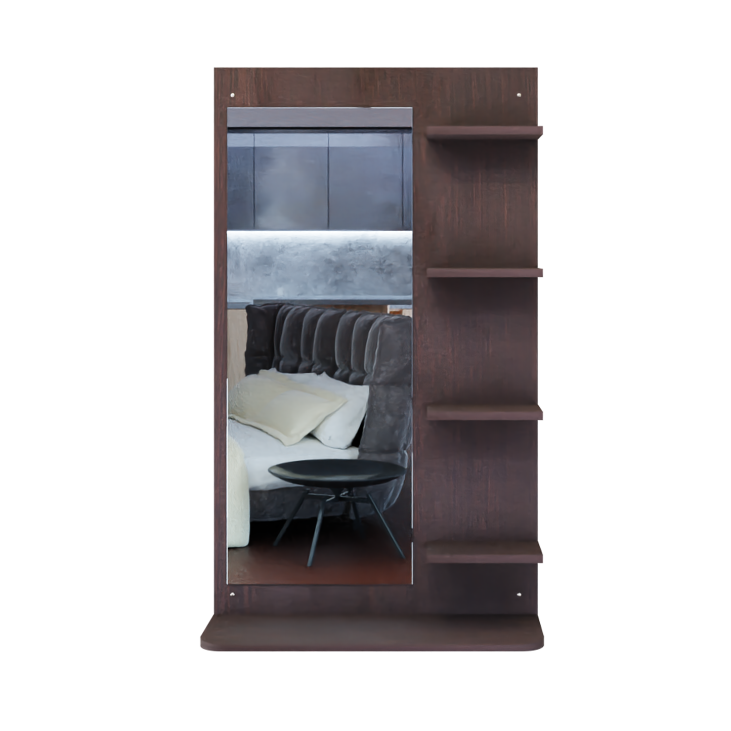 Dressing Table with Mirror | Open Shelves Dressing Table VIKI FURNITURE   