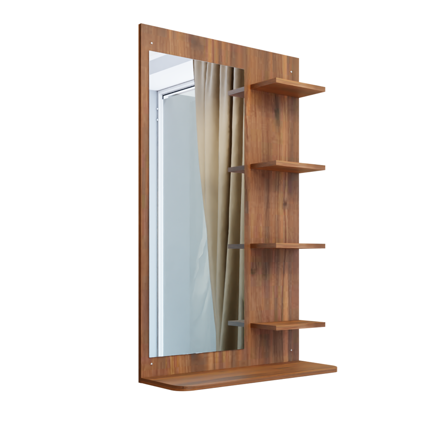 Dressing Table with Mirror | Open Shelves Dressing Table VIKI FURNITURE