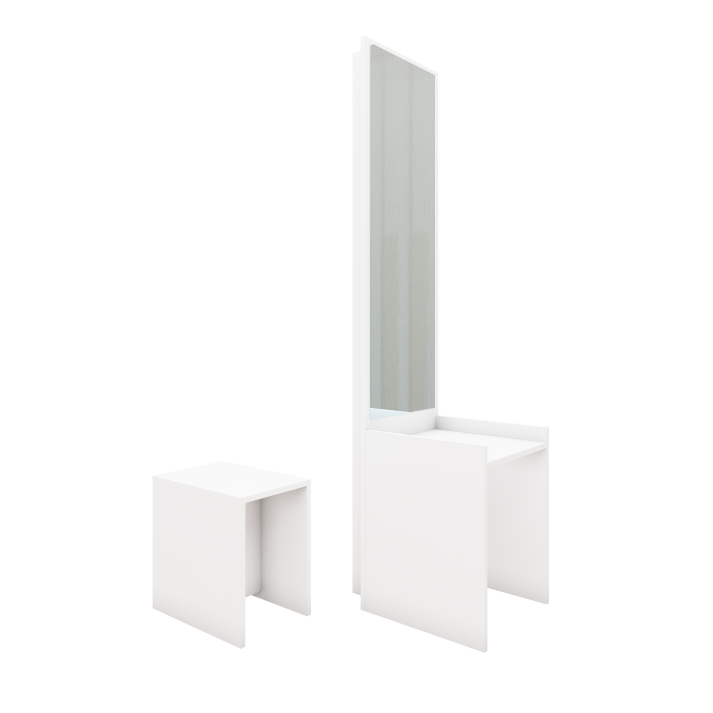 Dressing table with Mirror | Stool | Open Shelves Dressing Table VIKI FURNITURE