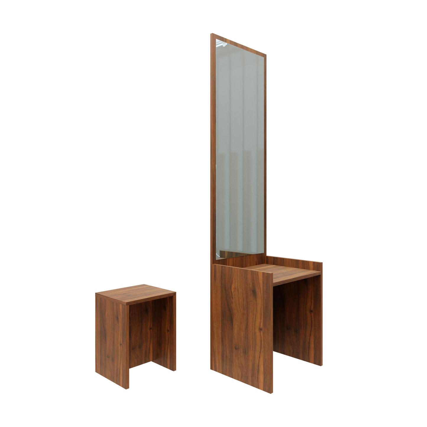 Dressing table with Mirror | Stool | Open Shelves Dressing Table VIKI FURNITURE