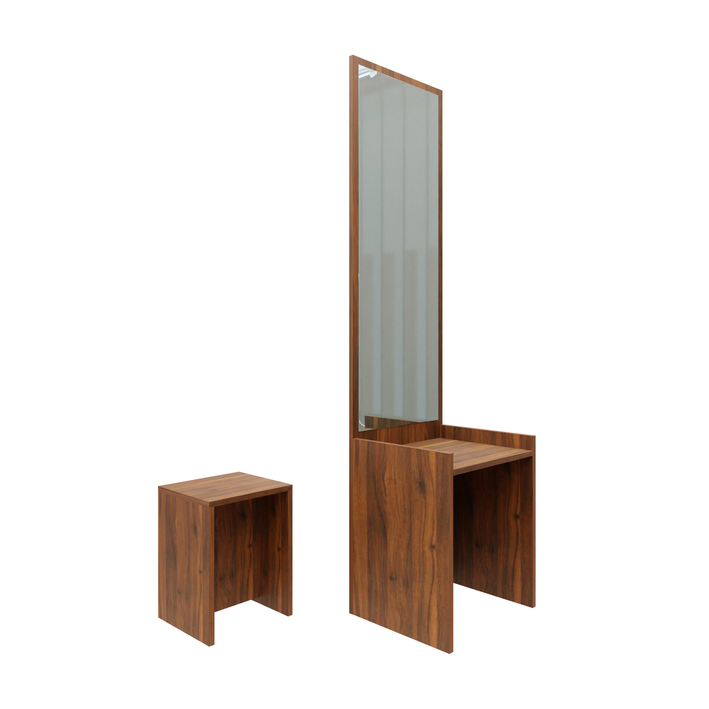 Dressing table with Mirror | Stool | Open Shelves Dressing Table VIKI FURNITURE   