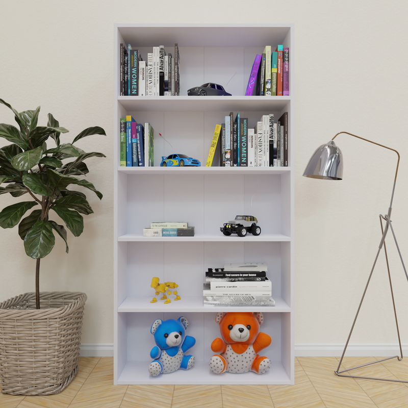 URAN | Bookcase/Bookshelf, 5 Shelf Bookcases & Standing Shelves VIKI FURNITURE   