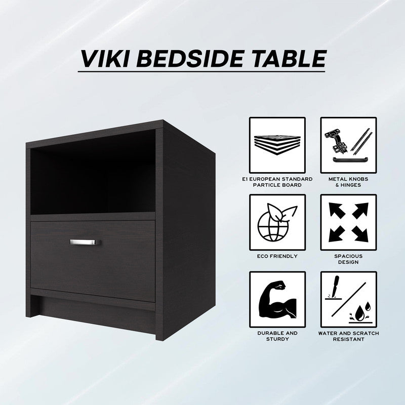 PUVIK | Bedside table, Single Drawer Nightstands VIKI FURNITURE