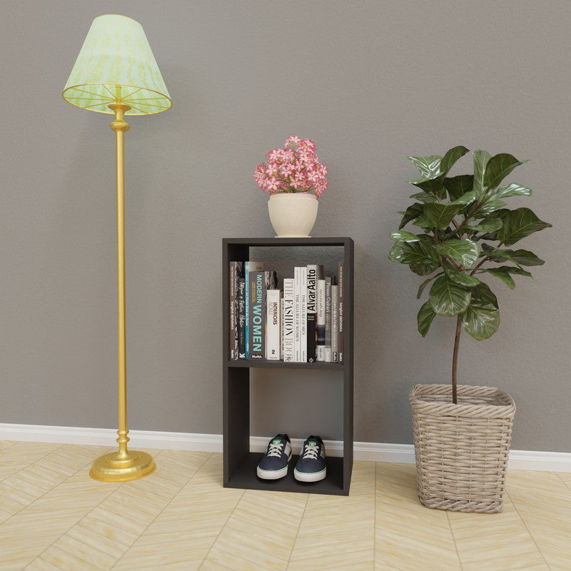 PORUNAI | Shelving Unit, 1x2 Shelving VIKI FURNITURE Dark Wenge