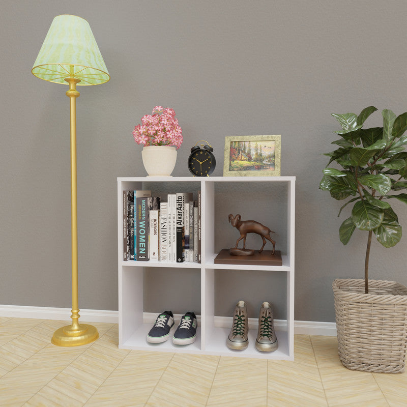PORUNAI | Shelving Unit, 2x2 Shelving VIKI FURNITURE Frosty White