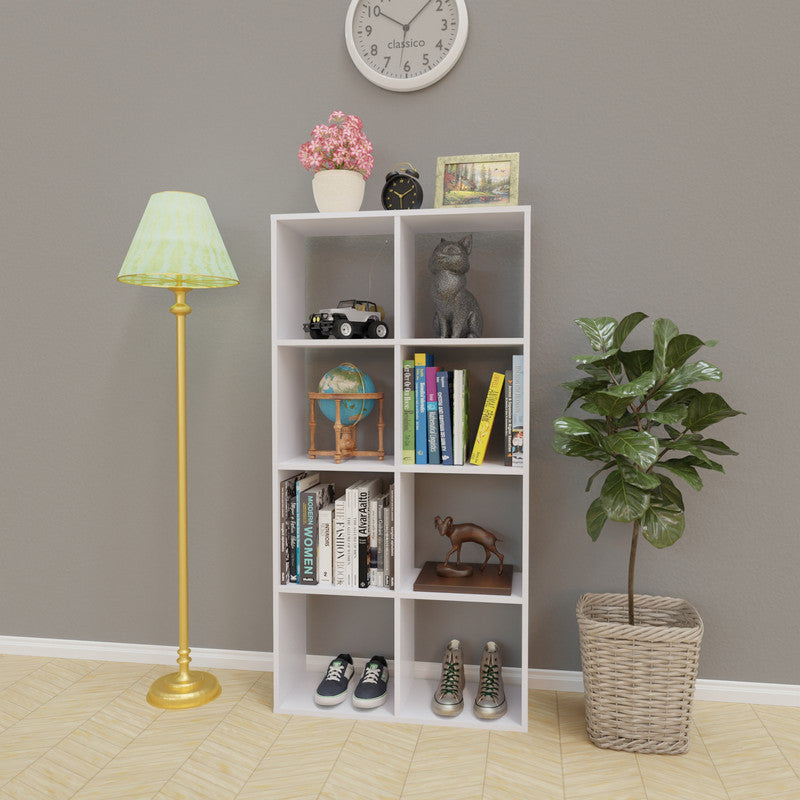 PORUNAI | Shelving Unit, 2x4 Shelving VIKI FURNITURE Frosty White