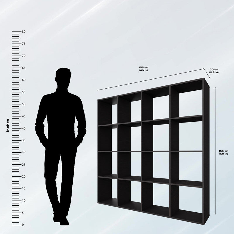PORUNAI | Shelving Unit, 4x4 Shelving VIKI FURNITURE