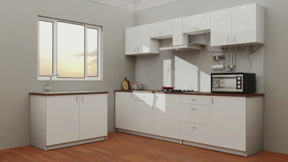 VIKI Kitchen Base Cabinets with 1 drawer , 3 doors - size : 180x88x60 CM ( Frosty White )