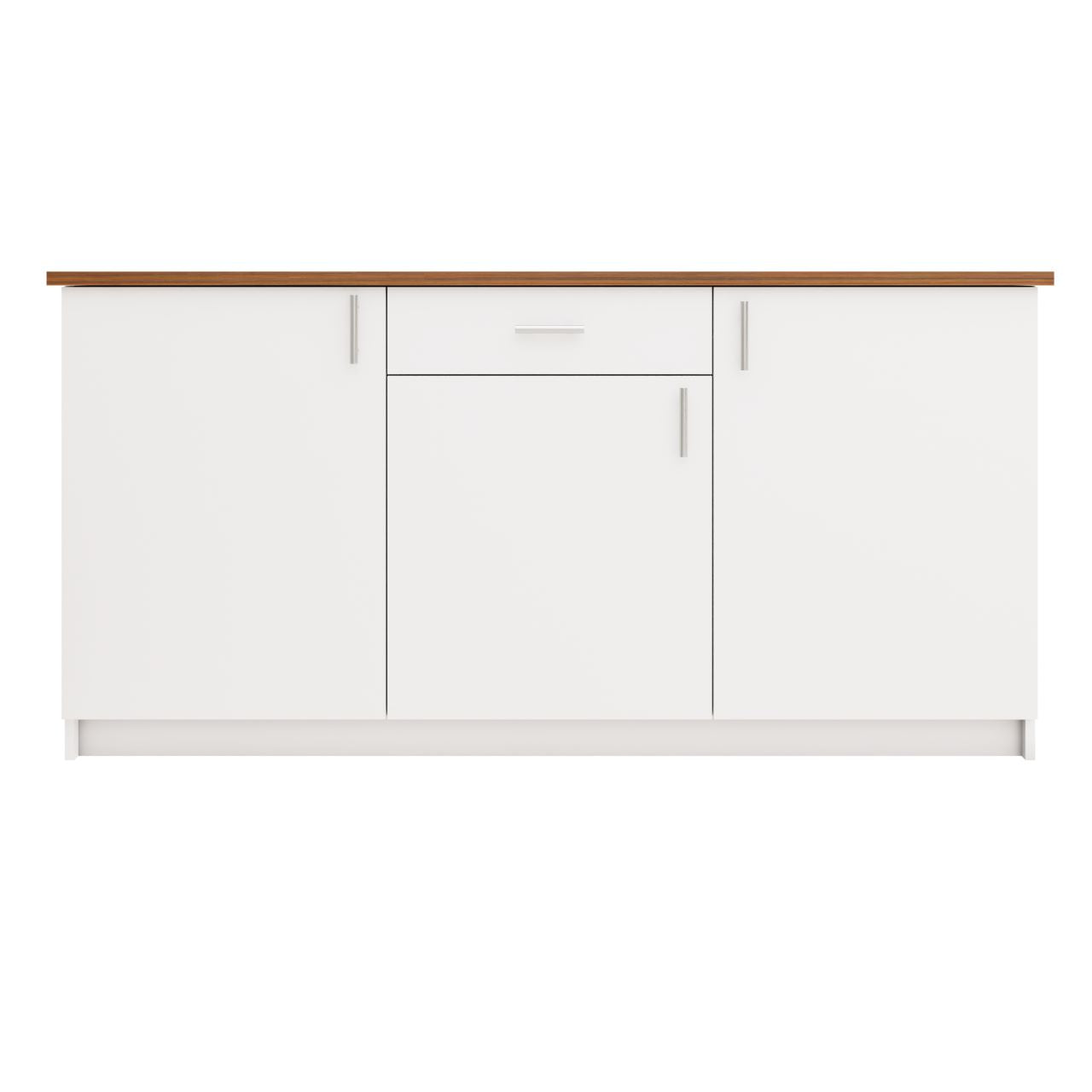 VIKI Kitchen Base Cabinets with 1 drawer , 3 doors - size : 180x88x60 CM ( Frosty White ) kitchen cabinet VIKI FURNITURE