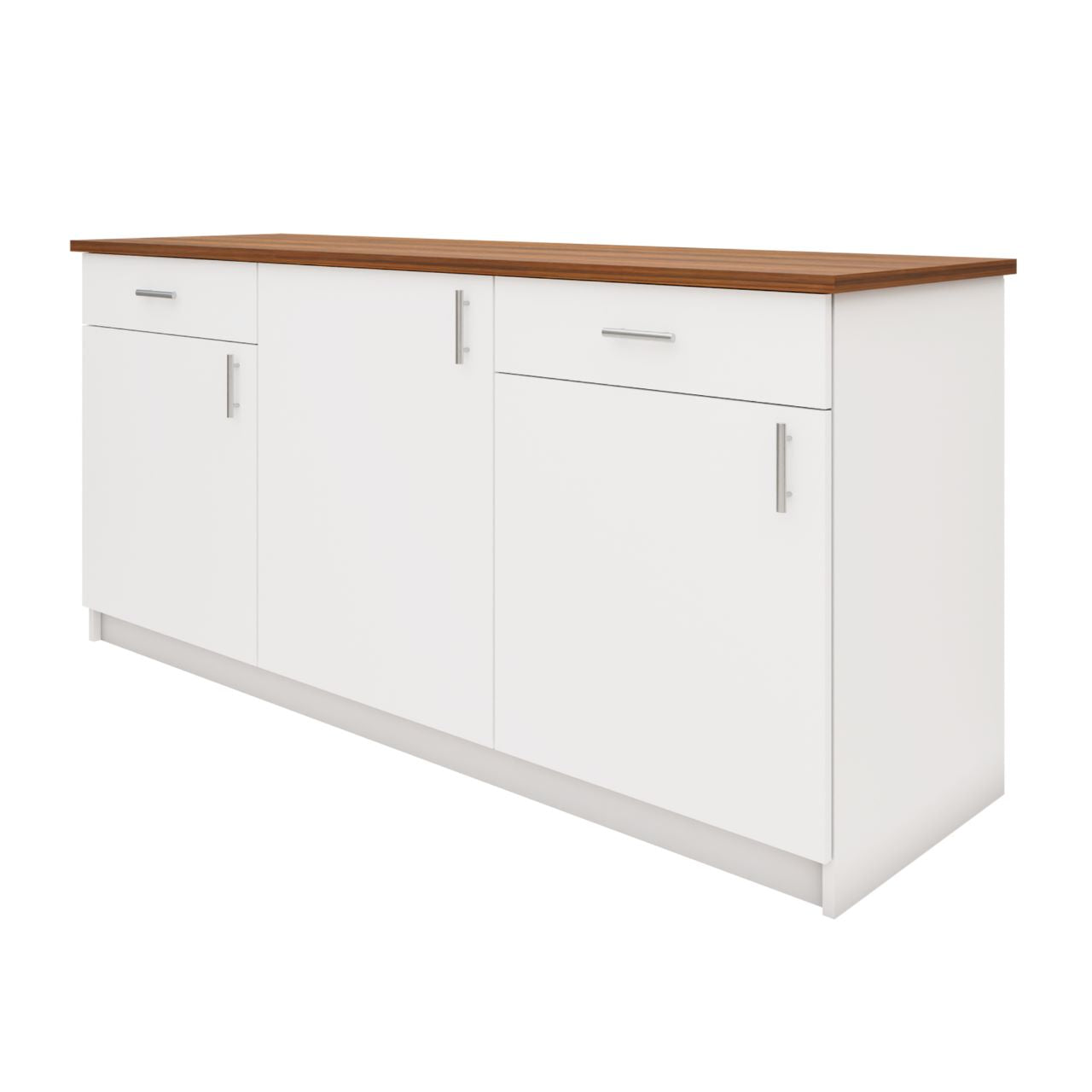 VIKI Kitchen Base Cabinets with 2 drawer , 3 doors - size : 180x88x60 CM ( Frosty White ) kitchen cabinet VIKI FURNITURE