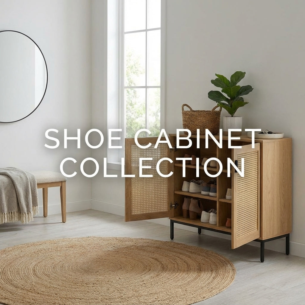 Modern shoe cabinet for Indian homes.