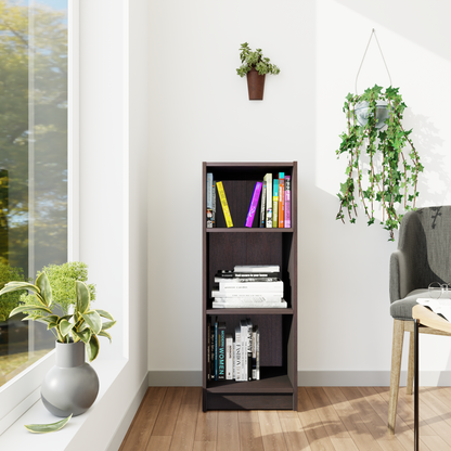 VIKI | BODHI | Bookrack / Bookshelves, Frosty White, Dark Wenge, Brussel Walnut