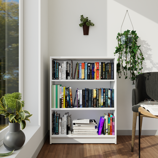 VIKI | BODHI | Bookrack / Bookshelves, Frosty White, Dark Wenge, Brussel Walnut  VIKI FURNITURE Frosty White  