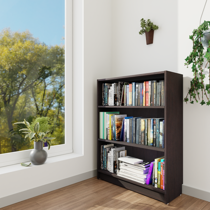 VIKI | BODHI | Bookrack / Bookshelves, Frosty White, Dark Wenge, Brussel Walnut