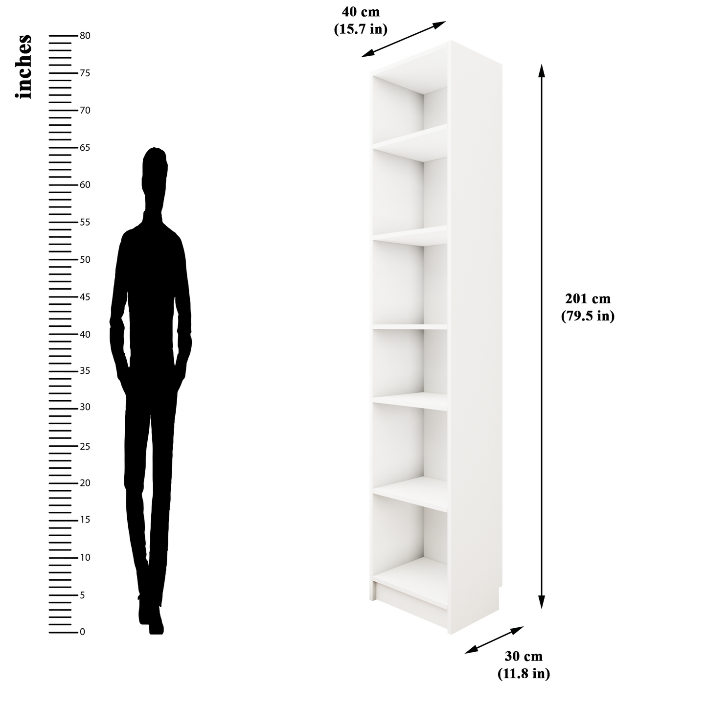 VIKI | BODHI | Bookrack / Bookshelves, Frosty White, Dark Wenge, Brussel Walnut  VIKI FURNITURE   