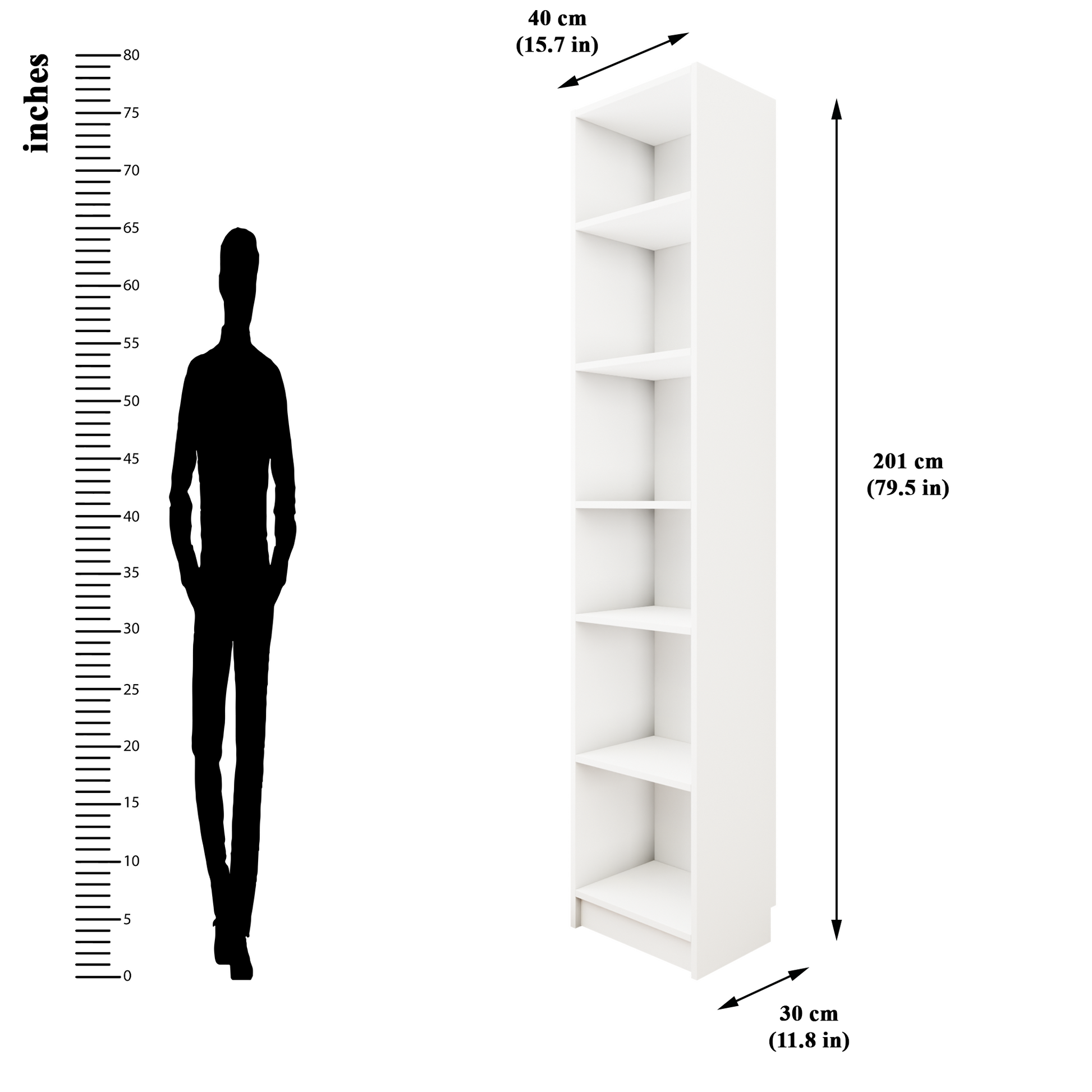 VIKI | BODHI | Bookrack / Bookshelves, Frosty White, Dark Wenge, Brussel Walnut  VIKI FURNITURE   