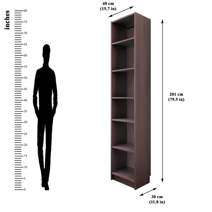 VIKI | BODHI | Bookrack / Bookshelves, Frosty White, Dark Wenge, Brussel Walnut  VIKI FURNITURE   