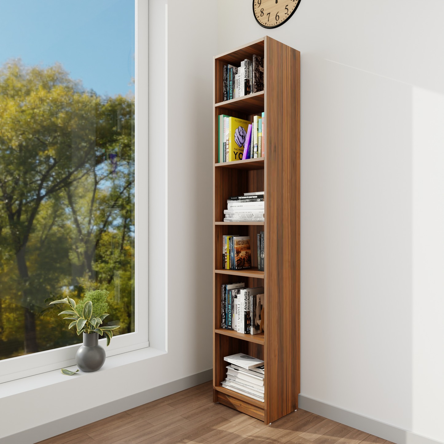 VIKI | BODHI | Bookrack / Bookshelves, Frosty White, Dark Wenge, Brussel Walnut  VIKI FURNITURE   