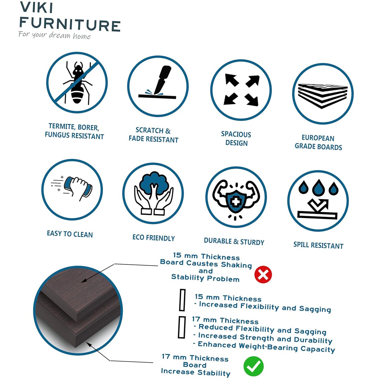 VIKI | Classic | Bookrack / Bookshelves, Studyroom, Home Office, Open Bookcase VIKI FURNITURE