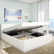 VIKI | Hydraulic Bed with Storage Bedroom Furniture Sets VIKI FURNITURE Queen White