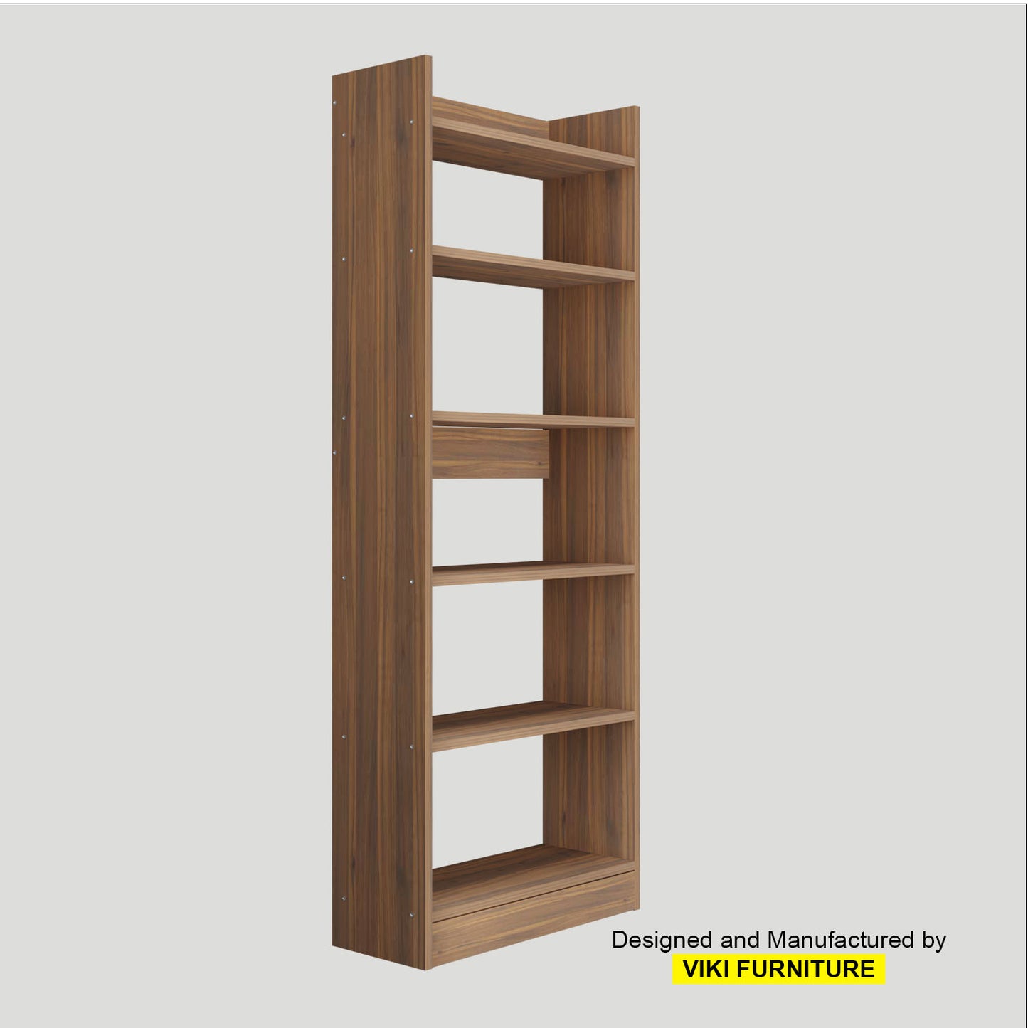 VIKI | Bookrack/Bookshelves VIKI FURNITURE Brussel Walnut Zenith