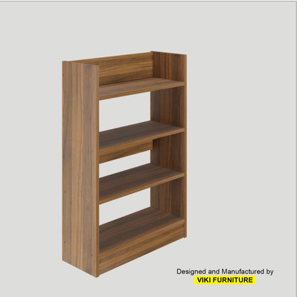 VIKI | Bookrack/Bookshelves VIKI FURNITURE Brussel Walnut Classic