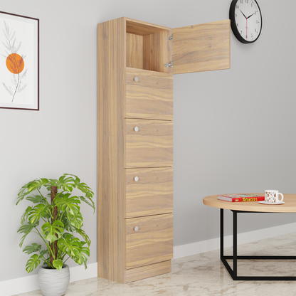 VIKI | Classic | Bookrack / Bookshelves, Studyroom, Home Office, Open Bookcase VIKI FURNITURE Brussel Walnut 5 Doors