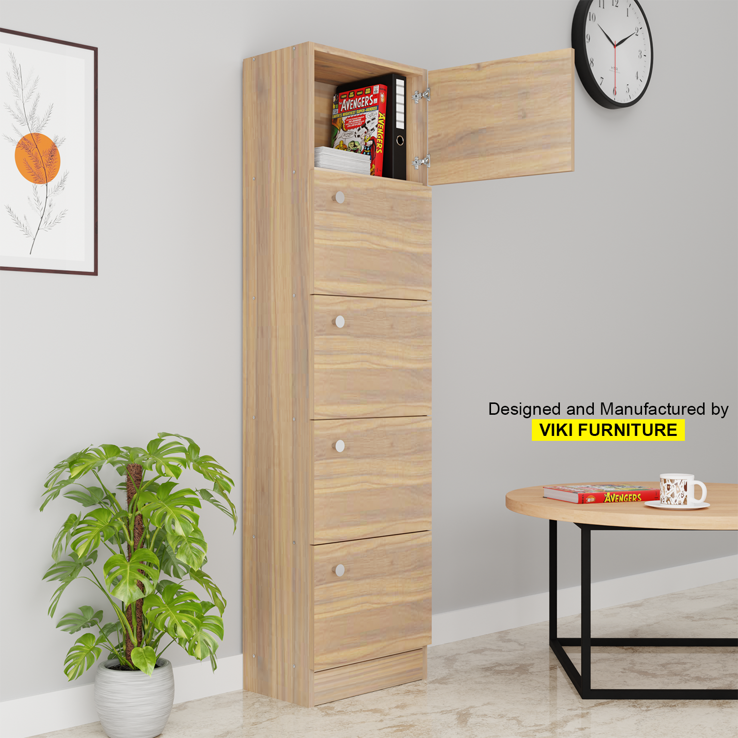 Classic | Bookrack / Bookshelves VIKI FURNITURE Walnut