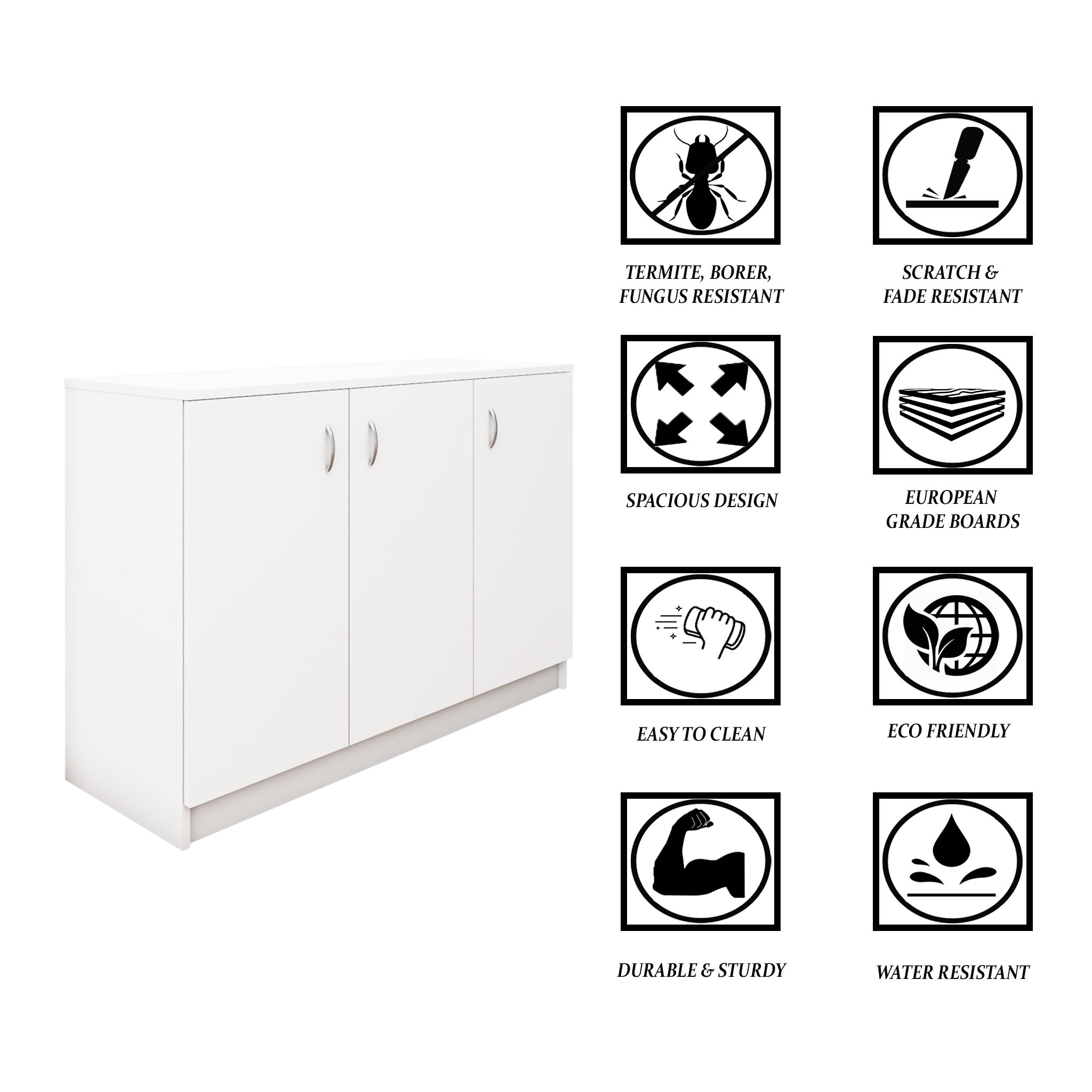 KAYA | Three Door Shoe Rack  VIKI FURNITURE   