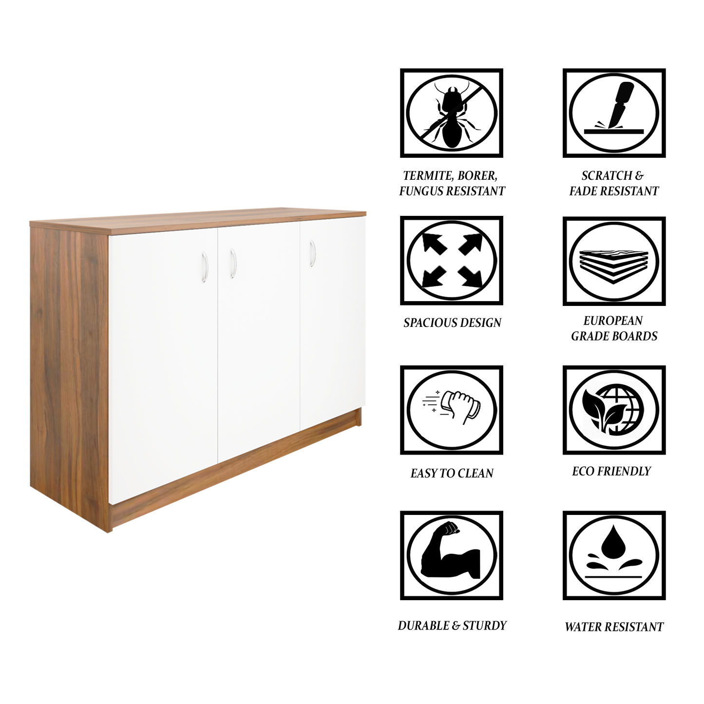 KAYA | Three Door Shoe Rack  VIKI FURNITURE   