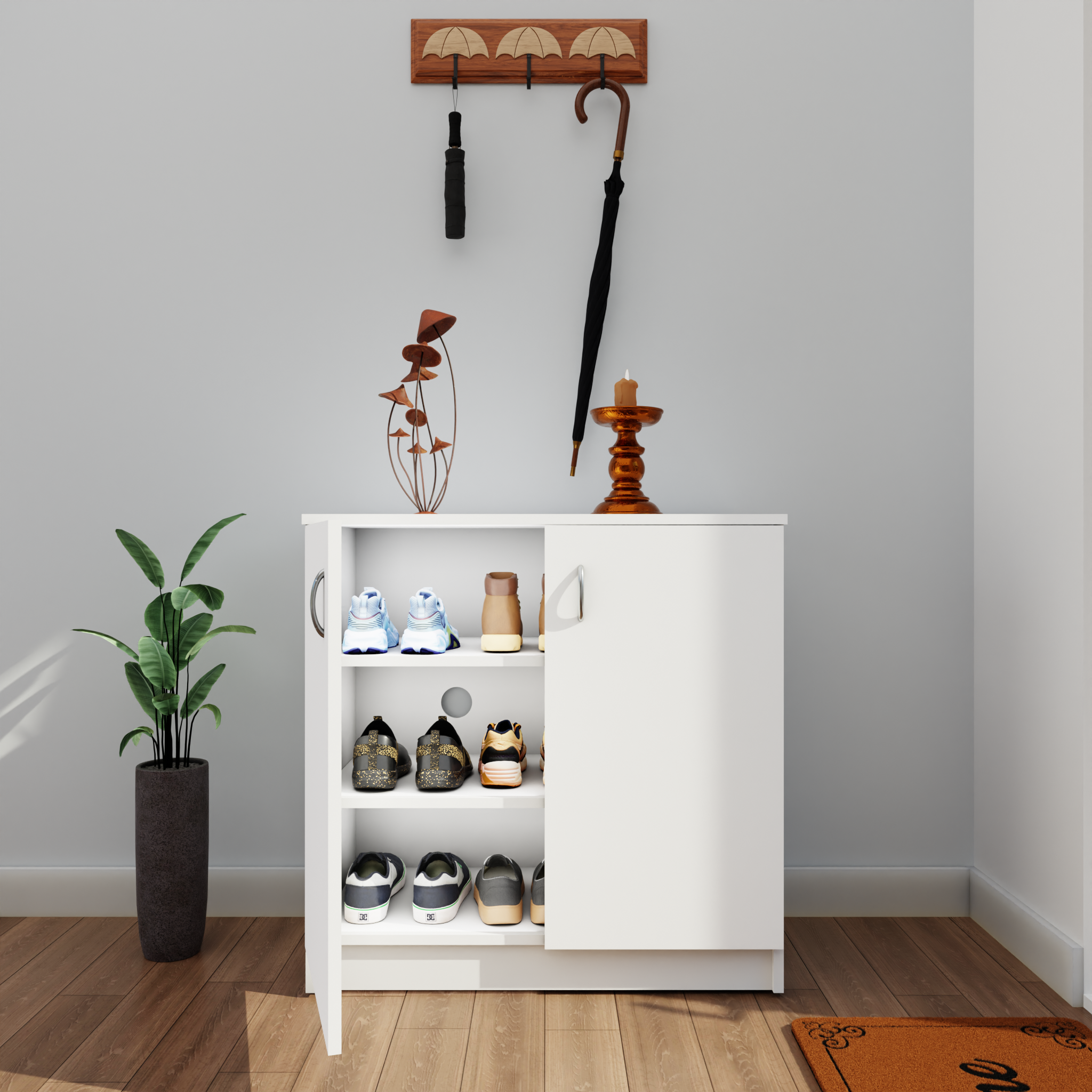 KAYA | Two Door Shoe Rack  VIKI FURNITURE   