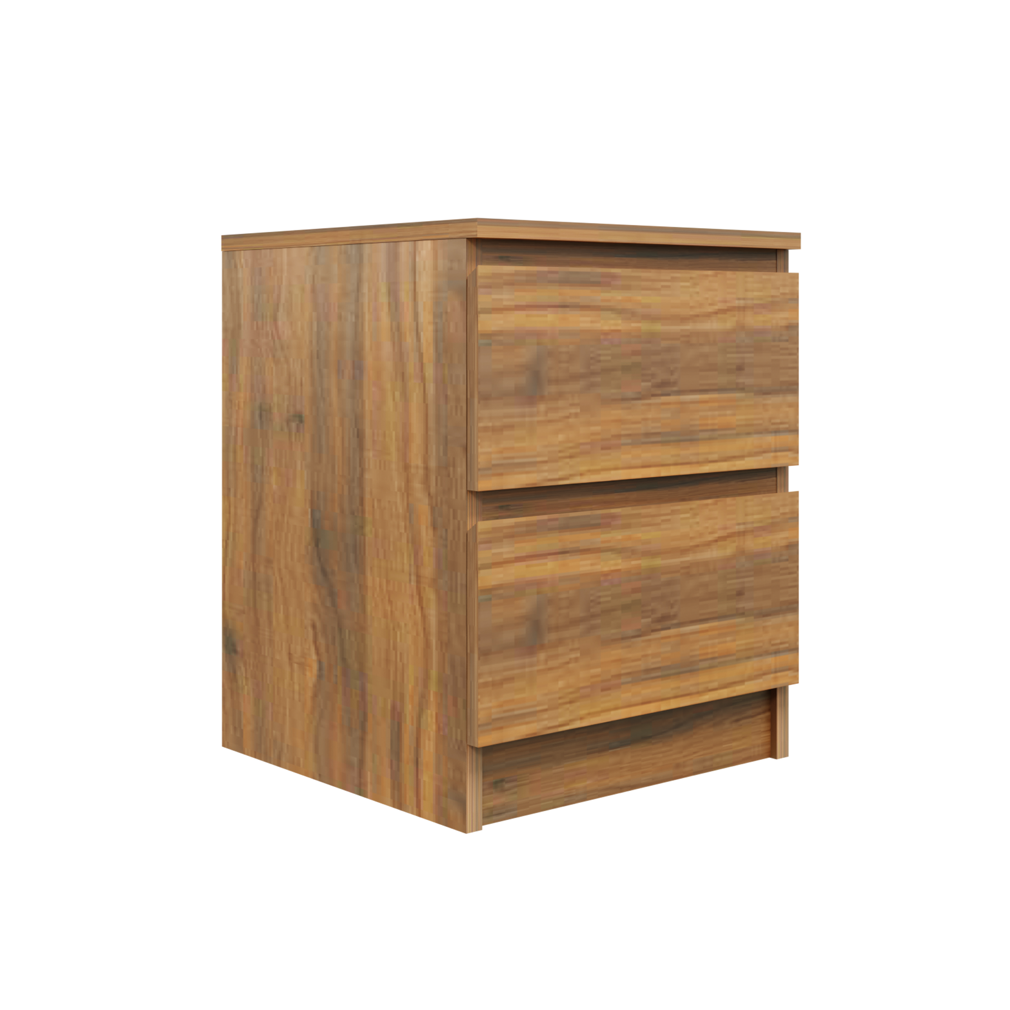 PARA | Chest of 2 Drawer | Suede Finish Drawer Units VIKI FURNITURE