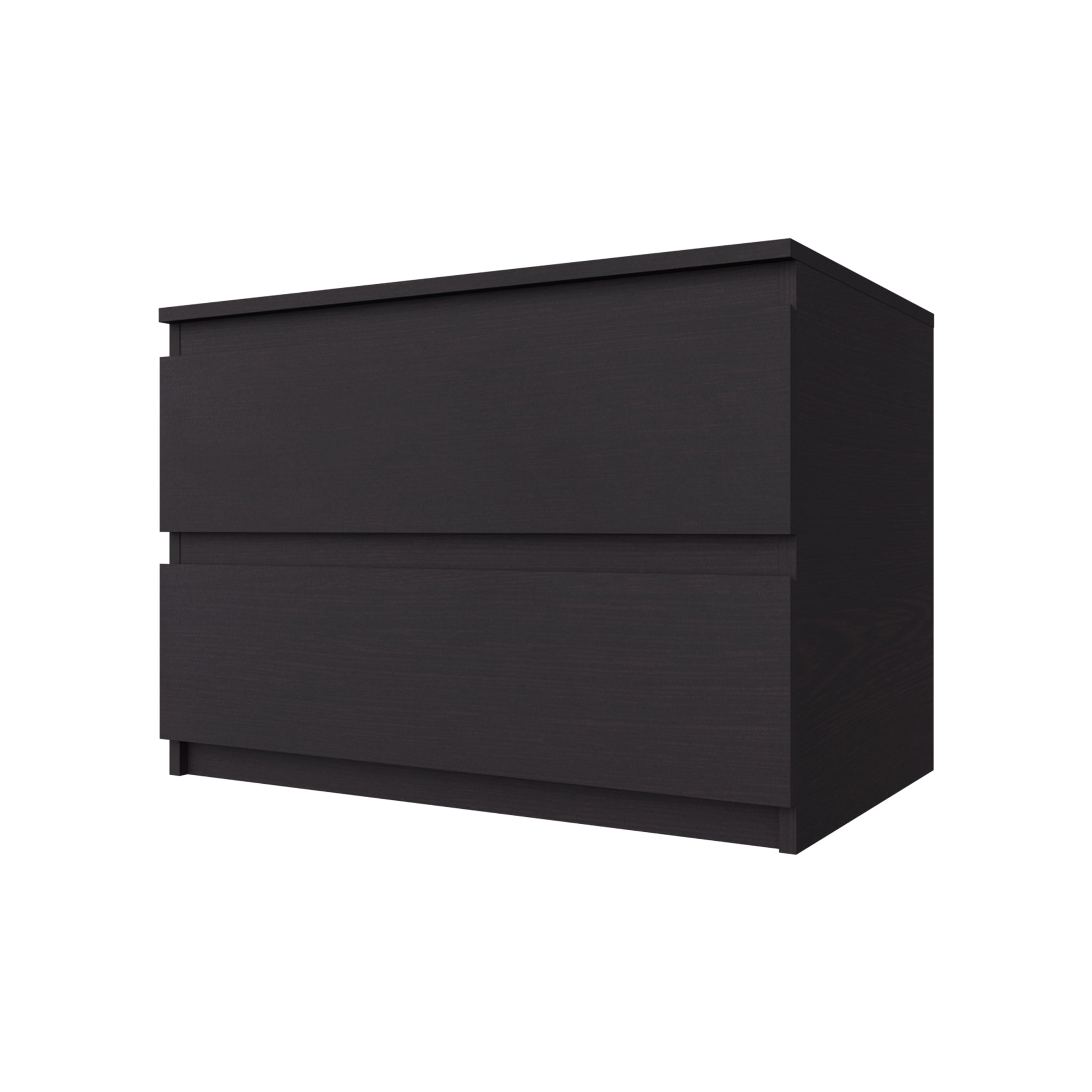 PARA | Chest of 2 Drawer | Suede Finish Drawer Units VIKI FURNITURE Wenge