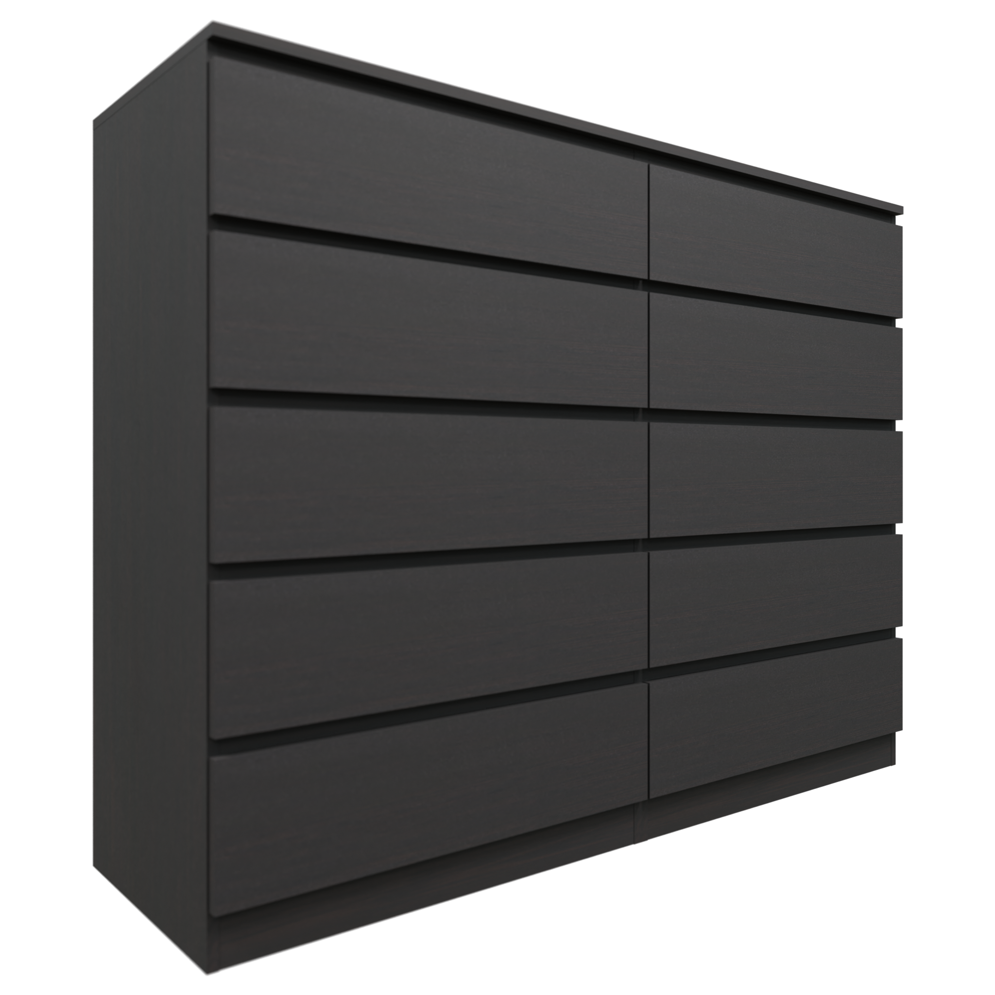 PARA | Chest of 10 Drawer | Suede Finish VIKI FURNITURE Wenge