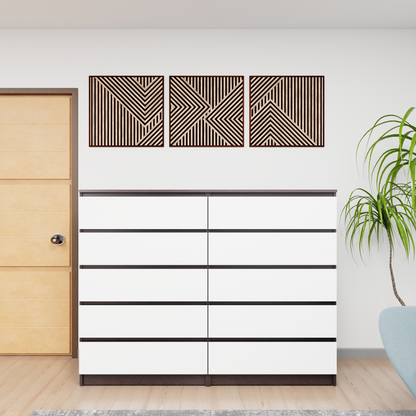 PARA | Chest of 10 Drawer, Dark Wenge, Frosty White | Suede Finish Drawer Units VIKI FURNITURE   