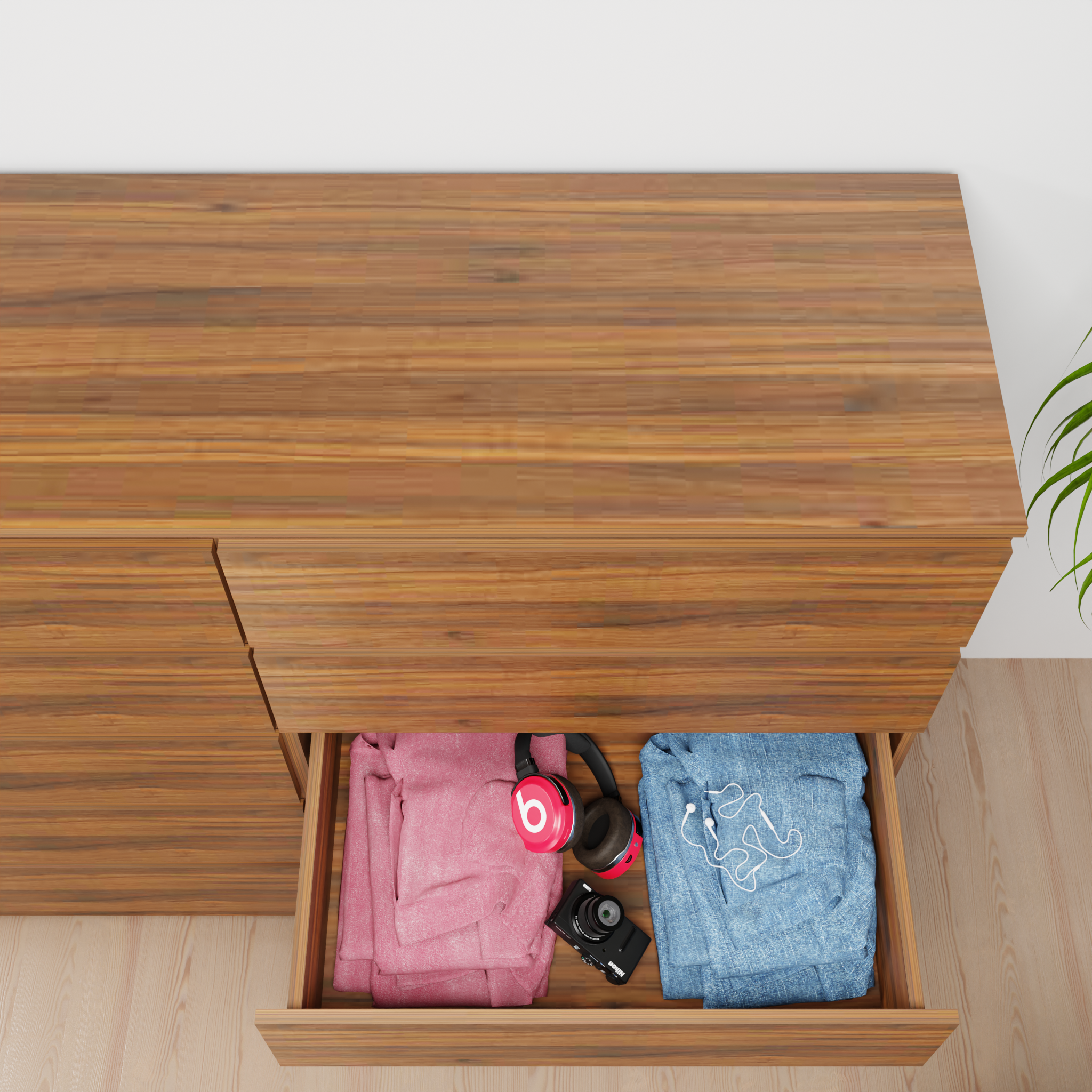 PARA | Chest of 10 Drawer | Suede Finish VIKI FURNITURE