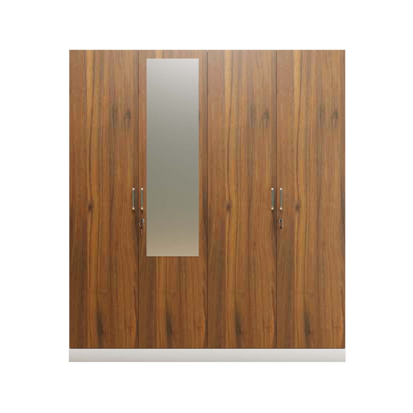 AVIRA |Wardrobe with Mirror, Hinged | 4 Door, 2 Inside Drawer Wardrobes VIKI FURNITURE   