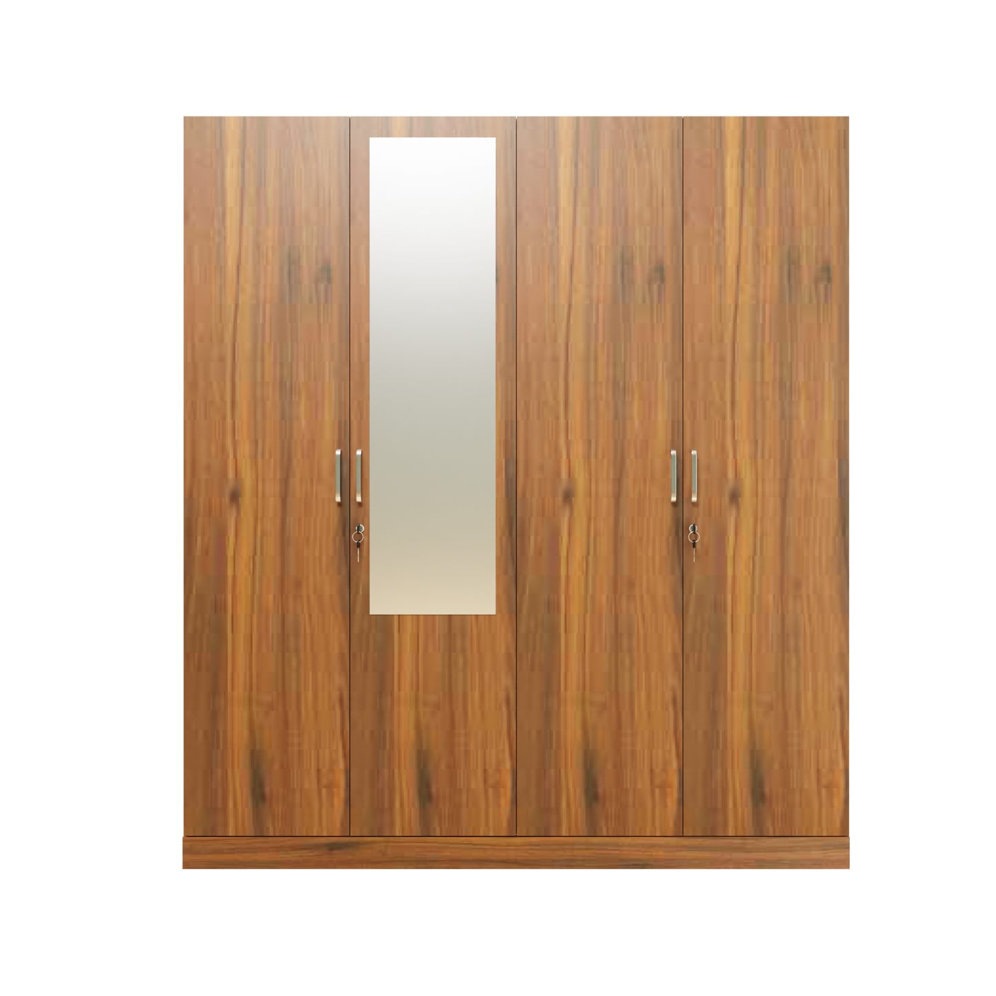 AVIRA |Wardrobe with Mirror, Hinged | 4 Door, 2 Inside Drawer Wardrobes VIKI FURNITURE   