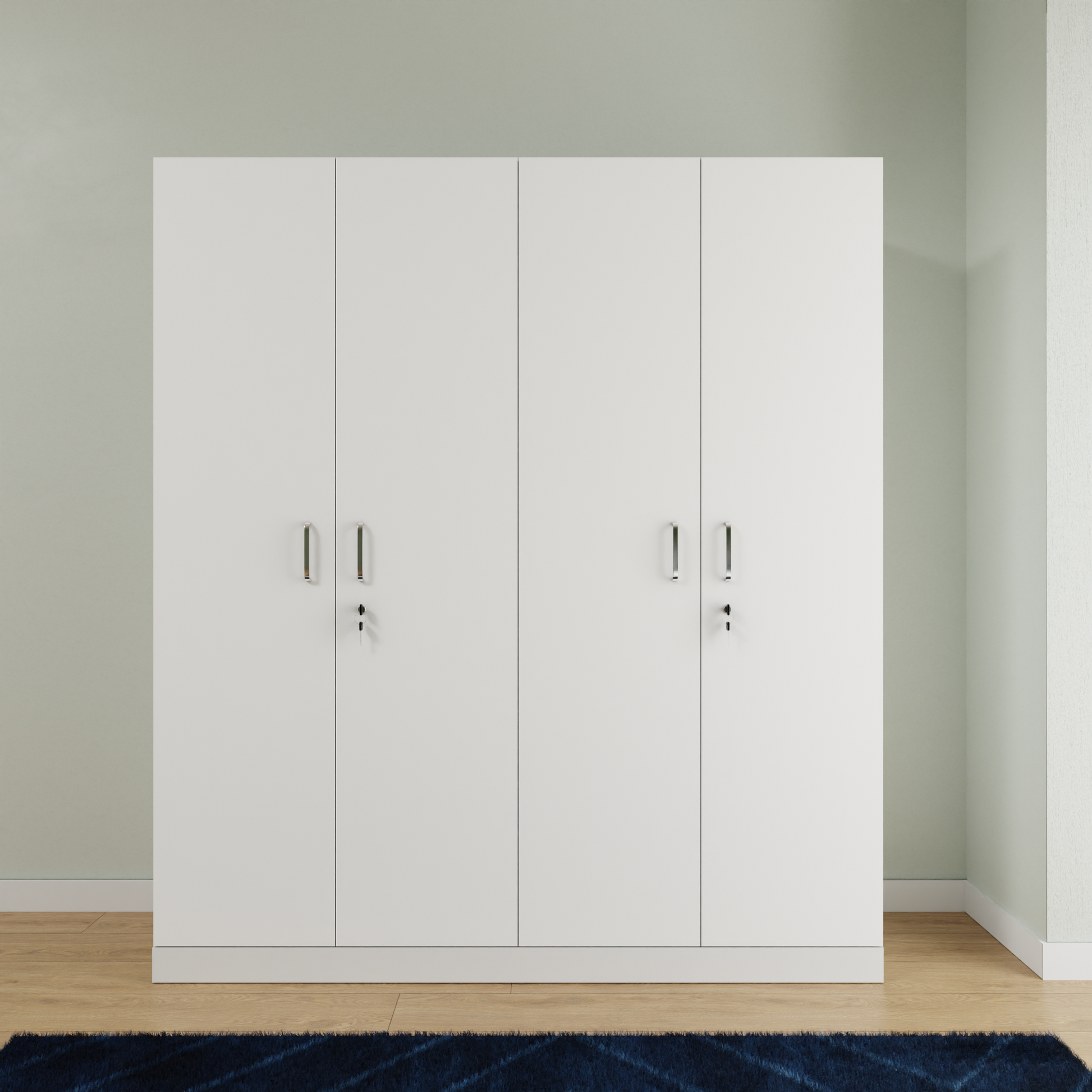 AVIRA |Wardrobe, Hinged | 4 Door, 2 Inside Drawer Wardrobes VIKI FURNITURE   