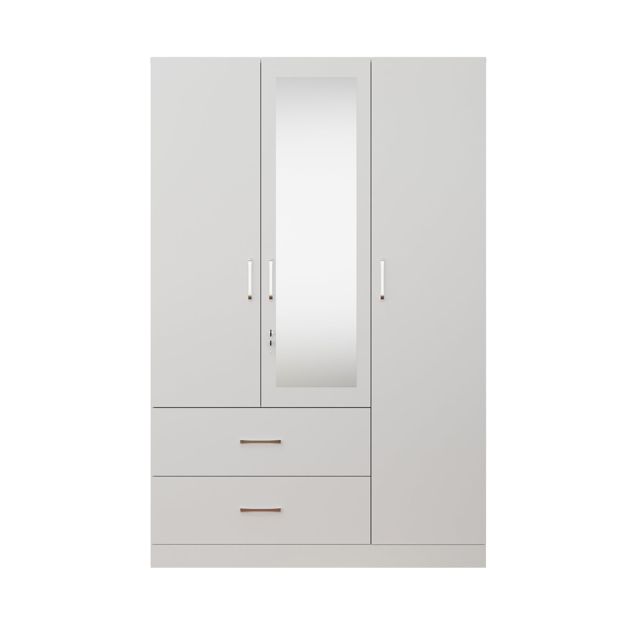 AVIRA | Wardrobe With Mirror, Hinged | 3 Door, 2 Drawer Wardrobes VIKI FURNITURE   