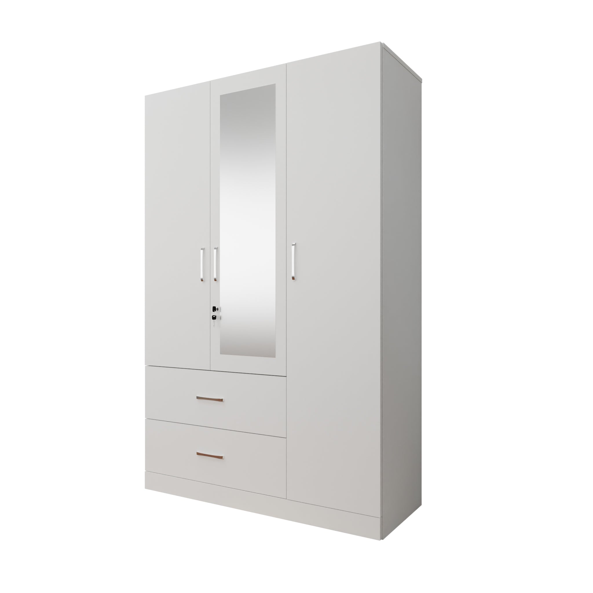 AVIRA | Wardrobe With Mirror, Hinged | 3 Door, 2 Drawer Wardrobes VIKI FURNITURE   