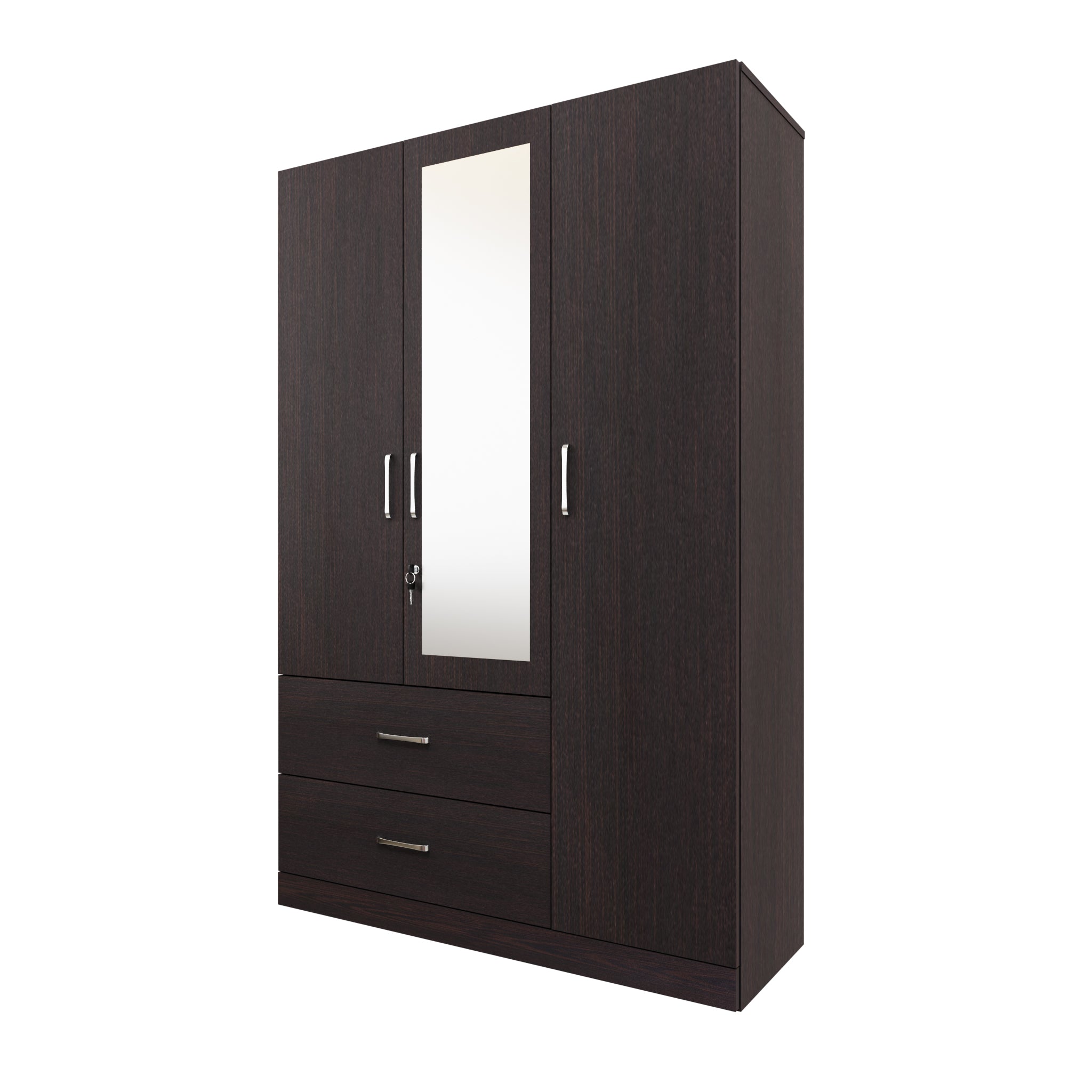 AVIRA | Wardrobe With Mirror, Hinged | 3 Door, 2 Drawer Wardrobes VIKI FURNITURE   