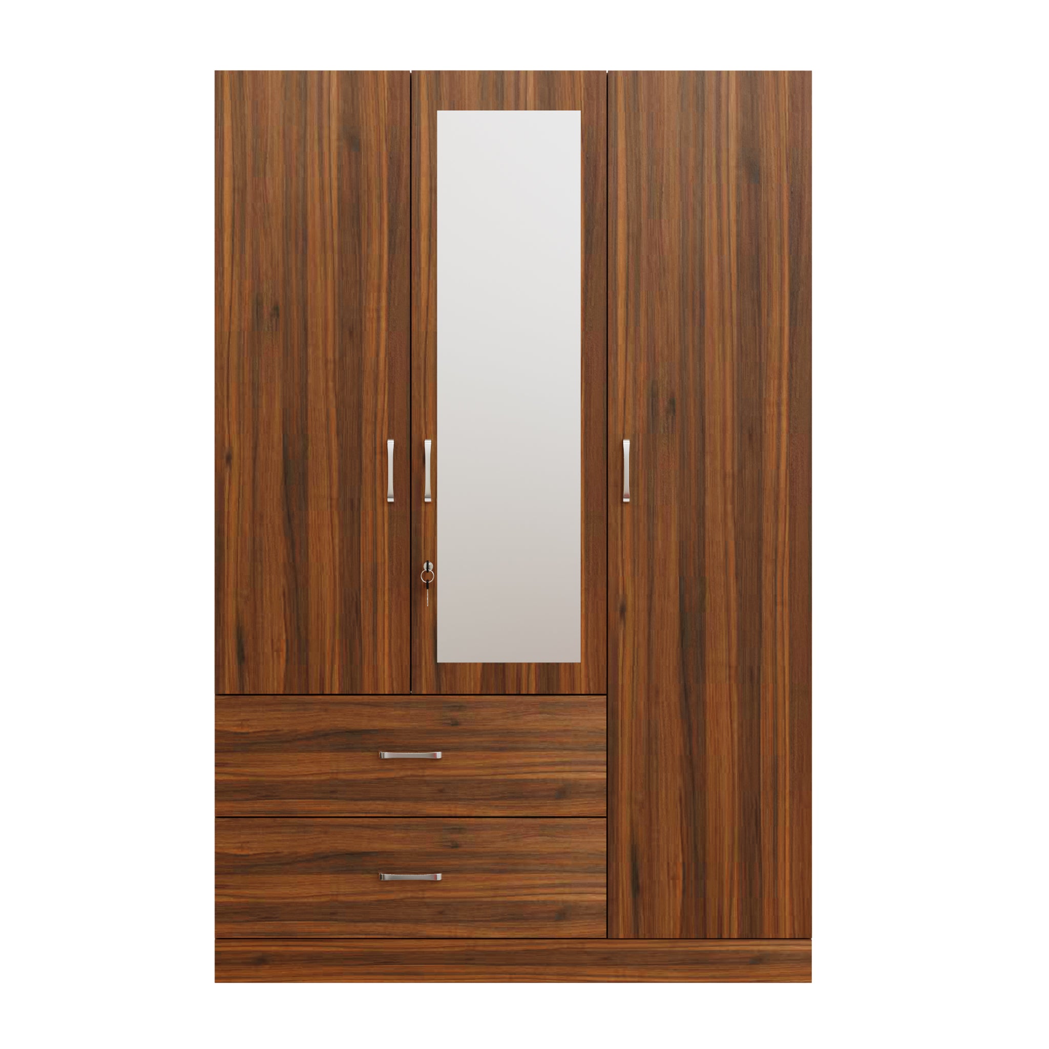 AVIRA | Wardrobe With Mirror, Hinged | 3 Door, 2 Drawer Wardrobes VIKI FURNITURE   