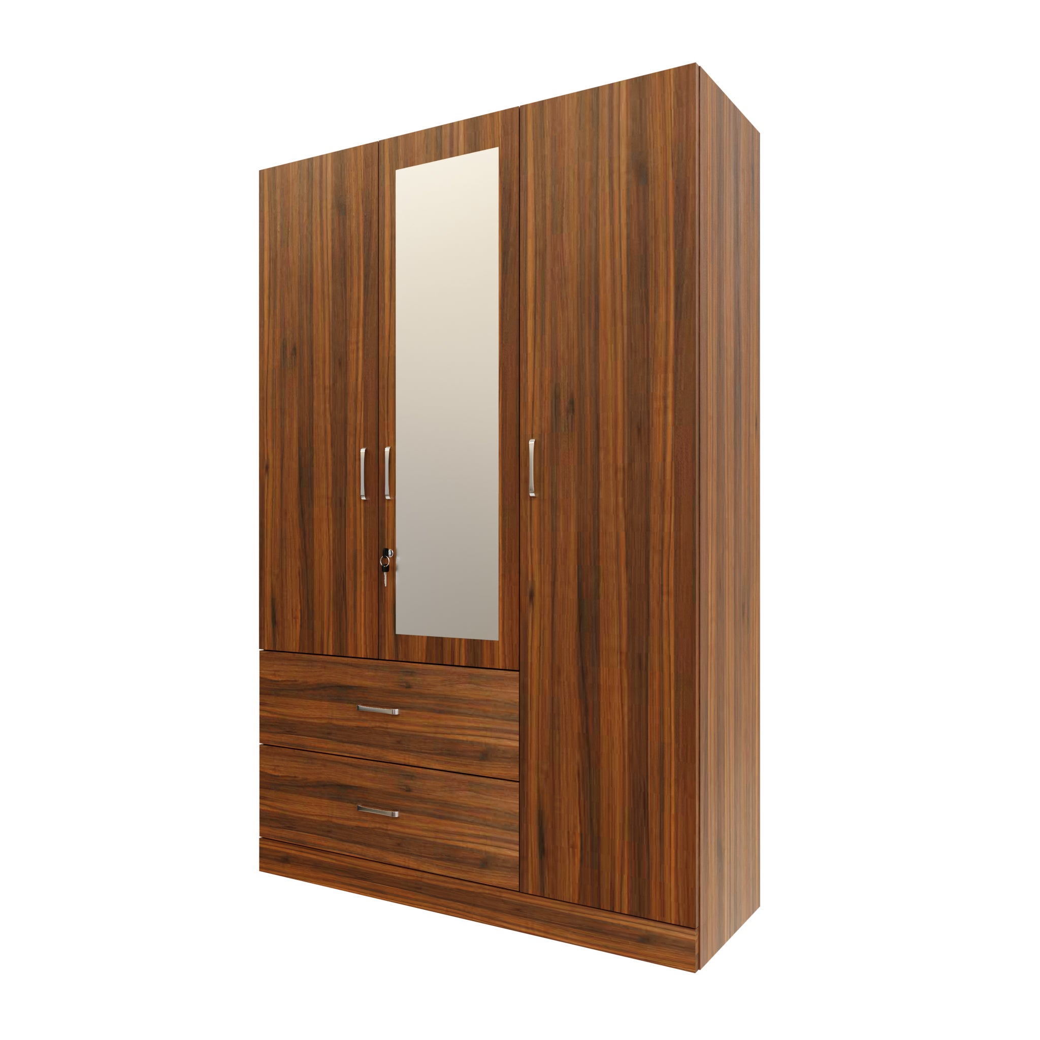 AVIRA | Wardrobe With Mirror, Hinged | 3 Door, 2 Drawer Wardrobes VIKI FURNITURE   