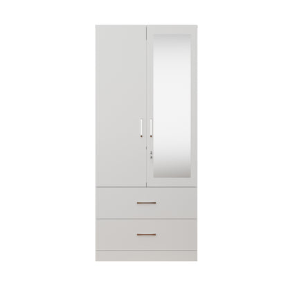 AVIRA | Wardrobe With Mirror, Hinged | 2 Door